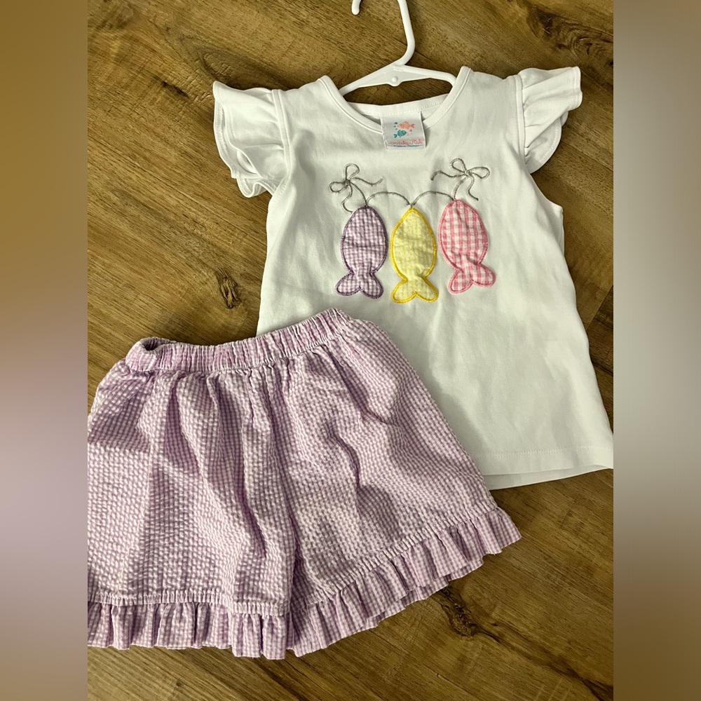 Stitchy fish 4T girls fish outfit
